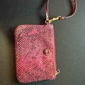 Elegant Pink Wristlet Clutch
